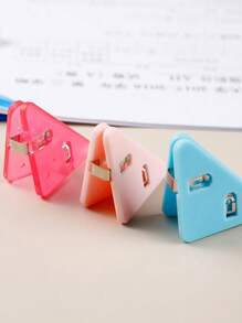 5pcs 10pcs Corner Clip Student Test Paper Storage Triangle Clip Folder Stationery Book Anti Roll Tool Office Long Tail Clip