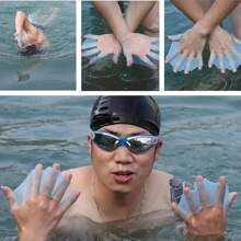 1 Pair Anti-Slip Silicone Swimming Fins - Suitable For Swimming Pool, Beach, Ocean And Diving Training