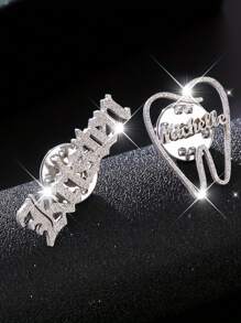 Customizable Dentist Name Pin - Stainless Steel, Sparkling Teeth Design, With Personalized Engraving Option, Elegant Accessory For Suits And Dresses, Ideal Gift For Dad Or Men, Dental Gift