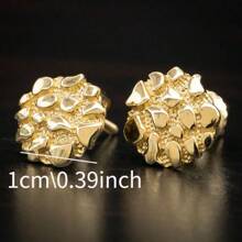 1 par de aretes asimétricos de moda y retro, versátiles y fáciles de usar, combinan bien con cualquier atuendo