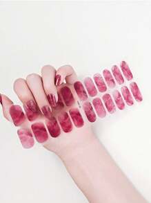 1 pieza Adhesivo de arte de uñas con decoración de mariposa de strass 3D, envoltura de esmalte de uñas de gel, resistente al agua y de larga duración