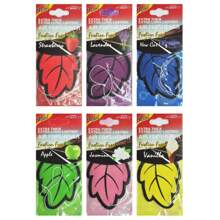 6-60pcs Car Air Freshener Natural Scented Tea Paper Auto Hanging Vanilla Air Freshener Fragrance Leaf Shape Car Accessories Interior - Multicolor - View 9
