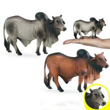 1 件儿童实体农场动物模型农场肿瘤奶牛塑料玩具摆件 - 彩色 - 查看 2