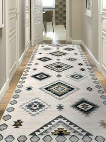 1pc Simple Polygonal Element Floor Mat, Kitchen Mat, Casual Rug, Machine Washable, Suitable For Kitchen, Entrance, Laundry Room - Multicolor - View 2