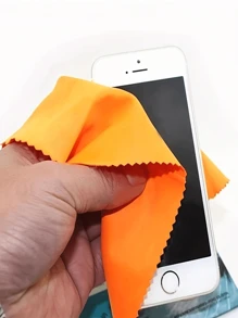 10/100片装超细纤维清洁布，多种颜色可选，适用于眼镜、相机、珠宝、智能手机等，柔软厚实，无异味，多用途。 - 彩色 - 查看 5