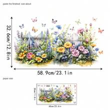 1pc New Style Plant Floral Butterfly Garden Wall Decal Wall Decor Room Decor Stickers Wallpaper Wall Paper Wall Stickers Wall Sticker