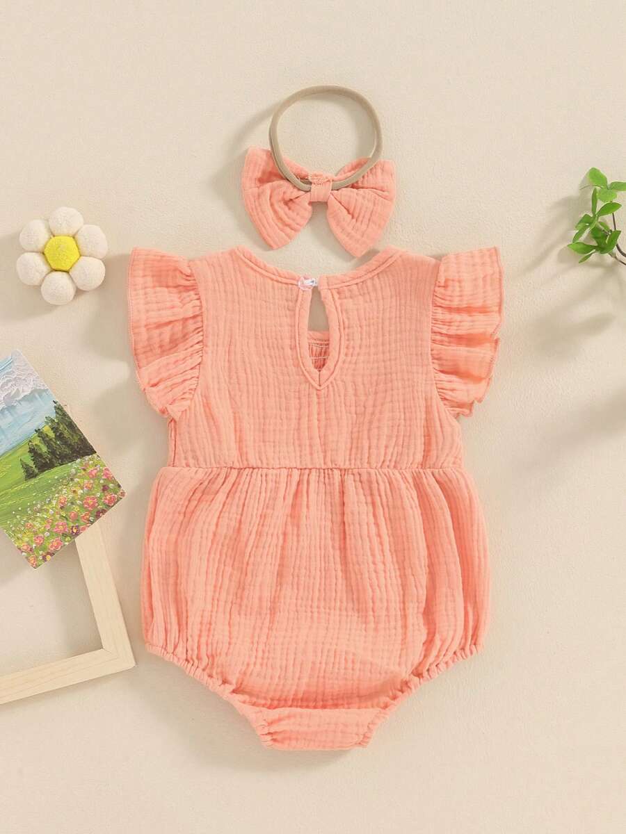 Newborn Baby Bodysuits - Pink - View 1