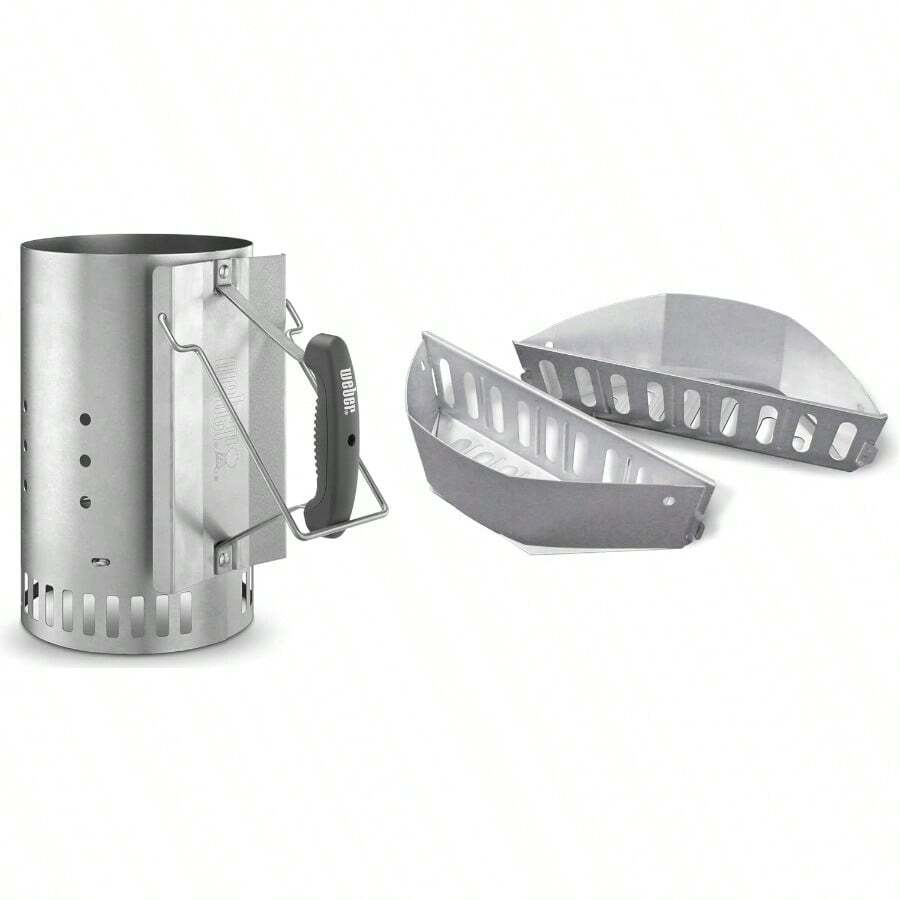 Weber 7416 Chimenea de Encendido Rapidfire - Encendedor de Carbón + Charola - Ver 1