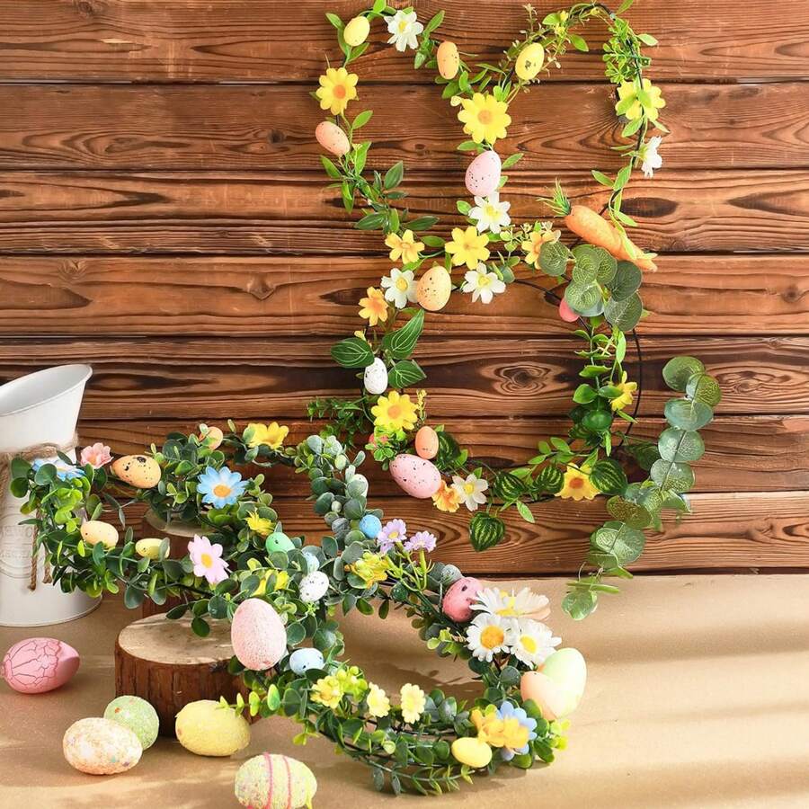 Easter Wreath Metal Frame Garden Bunny Shaped Wire Wreath Form For Easter DIY Craft Project