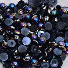 500 克 6 毫米/8 毫米 AB 颜色混合尺寸和颜色半圆形凸圆形宝石 DIY 珠宝配件材料 - 彩色 - 查看 10