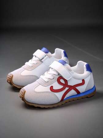 1 par de zapatos retro de antepié ancho para niños, zapatillas de lona con para niñas, zapatos deportivos de suela blanda y coloridos para niños