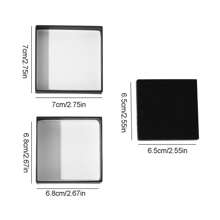 5pcs/10pcs/18Pcs Upscale Black Cardboard Jewelry Display Packaging Boxes With Black Sponge Inside, 7x7x3.2cm For Gifting And Packing Jewelry Gift Festival High Quality Paper Boxes Small Business Supplies Back To School