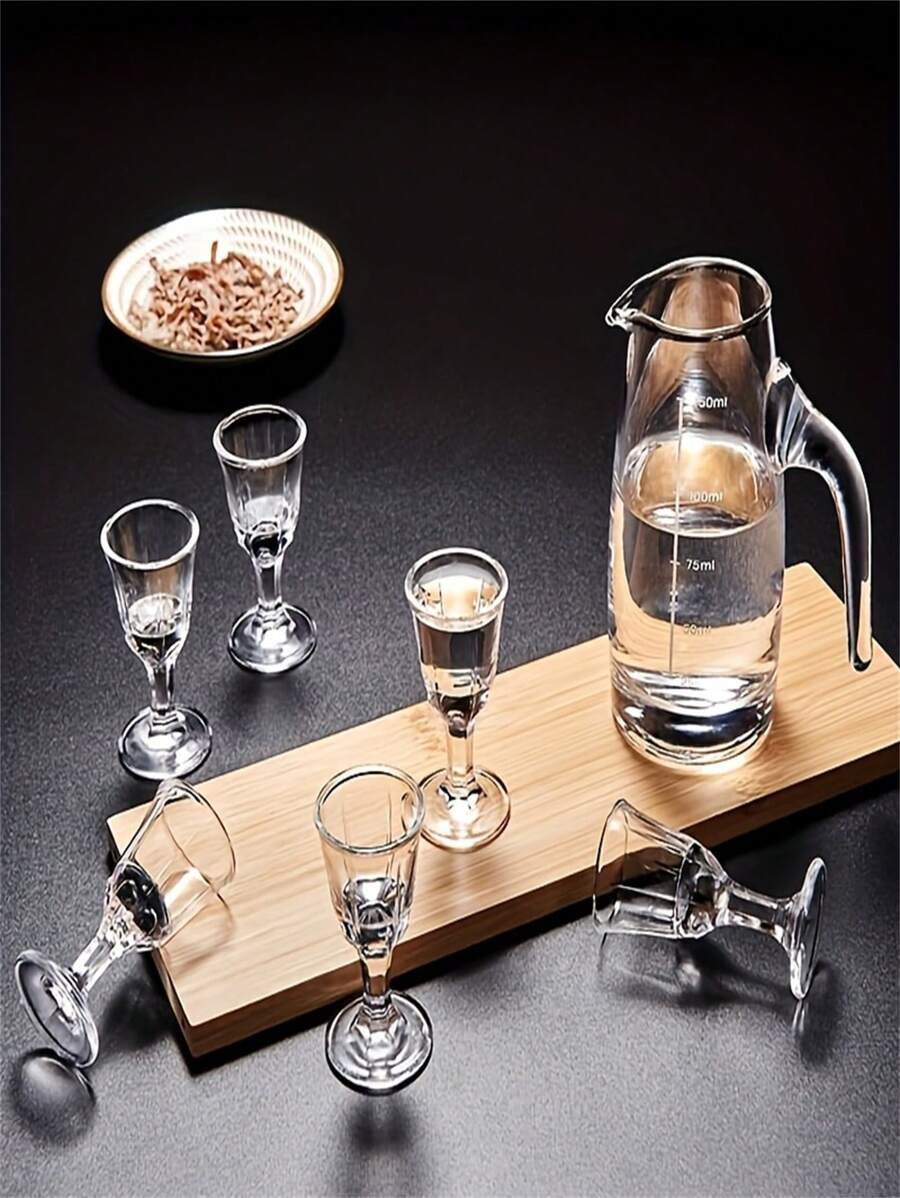 6pcs Geometric Pattern Shot Glasses, Hand Wash Only, Reusable, Insulated, Lead-Free Glass, Leak-Proof, Round Shape, Suitable For Home Use - Perfect For Christmas, Halloween, Easter, Thanksgiving, Halloween Gifts