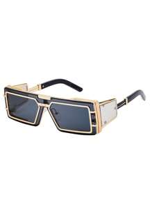 New Fashionable Retro Street Tech Futuristic High-End Fashion Glasses For Men, Personalized Suitable For Everyday Wear And Going Out