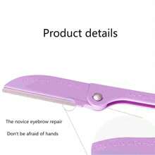 1 Set Consists Of Three Foldable Eyebrow Trimmers. They Are Colorful And To Use, Making Them Suitable For Beginners To Practice Eyebrow Trimming.