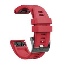 22 毫米表带适用于 Garmin Fenix 5/Fenix 6/Fenix 7/Fenix 8 47 毫米/Fenix E 47 毫米，柔软硅胶表带腕带，可快速安装，适用于 Garmin 智能手表 - Fenix5/6/7-22mm - 查看 14