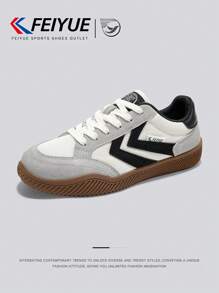 FEIYUE. 1 Pair Unisex Lace-Up Casual Canvas Sneakers, Lightweight Versatile Retro Fashion Trainers, Low-Top Couple Outdoor Shoes