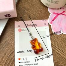 Soft Gummy Bear Phone Strap Pendant, Minimalist & Multi-Functional