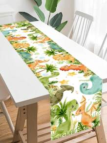 1 khăn trải bàn hình khủng long, khăn trải bàn bằng polyester họa tiết rừng khủng long, khăn trải bàn chủ đề hoạt hình, khăn trải bàn trang trí tiệc sinh nhật, đám cưới, lễ rửa tội, đồ dùng tiệc trong nhà và ngoài trời, bộ khăn trải bàn trang trí tủ quà tặng, khăn phủ bàn trang trí phòng bếp và phòng ăn, khăn trải bàn trang trí nhà cửa, quà tặng tiệc tùng - khủng long - Xem 3