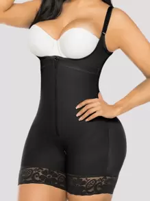 1 Quần định hình Colombia cho nữ, Quần định hình toàn thân, Hở ngực, Quần định hình bụng, Quần định hình nâng mông, Quần lót định hình thon gọn đùi, Quần short định hình góc phẳng, Phù hợp cho nhiều dịp khác nhau - màu đen - Xem 4