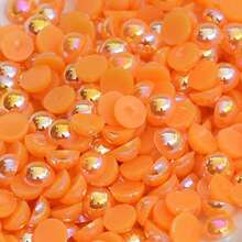 500 克 6 毫米/8 毫米 AB 颜色混合尺寸和颜色半圆形凸圆形宝石 DIY 珠宝配件材料 - 彩色 - 查看 21