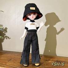Abiti carini per bambole da 30 cm, set di abbigliamento moda per bambole BJD 1/6, vestito carino, cappello, accessori per bambole, regalo per le vacanze (senza bambole e scarpe)