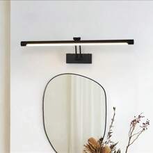 1pc LED Iron Touch Switch Wall Light Battery Powered Rechargeable Type-C 5V 4400mAh Wireless Wall Lamp Modern Black Gold Fixture Inside Remote Control Dimming Sconce For Bedroom Living Room Study Mural Lamp