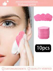 10/20 Pack Compressed Facial Sponge, Facial Cleaning Sponge, Professional Beauty Spa Sponge, Used For Facial Cleaning, Exfoliating Facial Mask, Makeup Removal, Suitable For Travel And Home Use, A Variety Of Lovely Shapes To Choose From