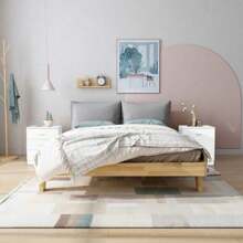 Modern Simple 3-Drawer Dresser Chest Of Drawers For Family Room Bedroom Living Room Universal Design, White