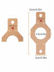 10/50/100pcs Earrings Bracelet Jewelry Display Cards, Accessories Packaging Paper Cards - Multicolor - View 3