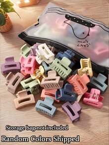 1/5/10/20 pièces Clips à cheveux mats de couleurs aléatoires, mignons pour femmes. Parfaits comme accessoires pour un usage quotidien