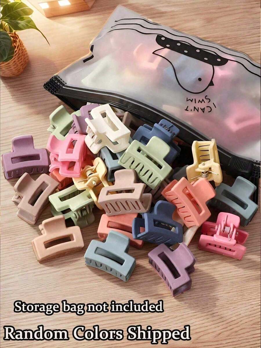 1/5/10/20 pièces Clips à cheveux mats de couleurs aléatoires, mignons pour femmes. Parfaits comme accessoires pour un usage quotidien