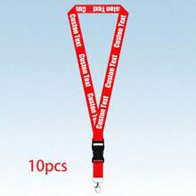 Customizable Lanyard With Badge 100pcs 50pcs 10pcs 1pc Available In Multiple Colors ID Badge Lanyard Neck Strap Keychain With Detachable Clasp Multi-Functional Adjustable Reflective Personalized Gift For Office Travel - Multicolor - View 13