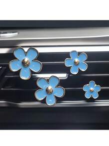4-Piece Car Air Vent Scented Clip For Vehicle Air Conditioning Vents Flower Decoration Clip - one-size - View 12