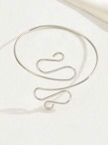 1pc Hollow Cross Design Cuff, Elegant For Party, Wedding, Holiday, Festival, Graduation Gift, Summer Accessory