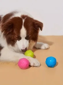 1/3PCS Natural Latex Rubber Squeaky Ball Dog Lover And Dog Mom Love Toy - (Claw Ball) Small To Medium Dog Lover And Dog Mom Loves & Puppy |, Cute Puppy Paw, Fetch & Chew Safe Play Toy | Reduce Separation Anxiety
