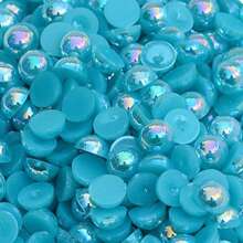 500 克 6 毫米/8 毫米 AB 颜色混合尺寸和颜色半圆形凸圆形宝石 DIY 珠宝配件材料 - 彩色 - 查看 42