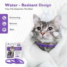 1pc Calming Collars For Cats, Adjustable Silicone Pheromone Diffuser Neckbands, Clinically Proven To Reduce Stress & Anxiety, Waterproof Design, With 60 Days Wear For All Cat Sizes,Cat Calming Collar For Anxiety, Efficient Relieve Anxiety Stress
