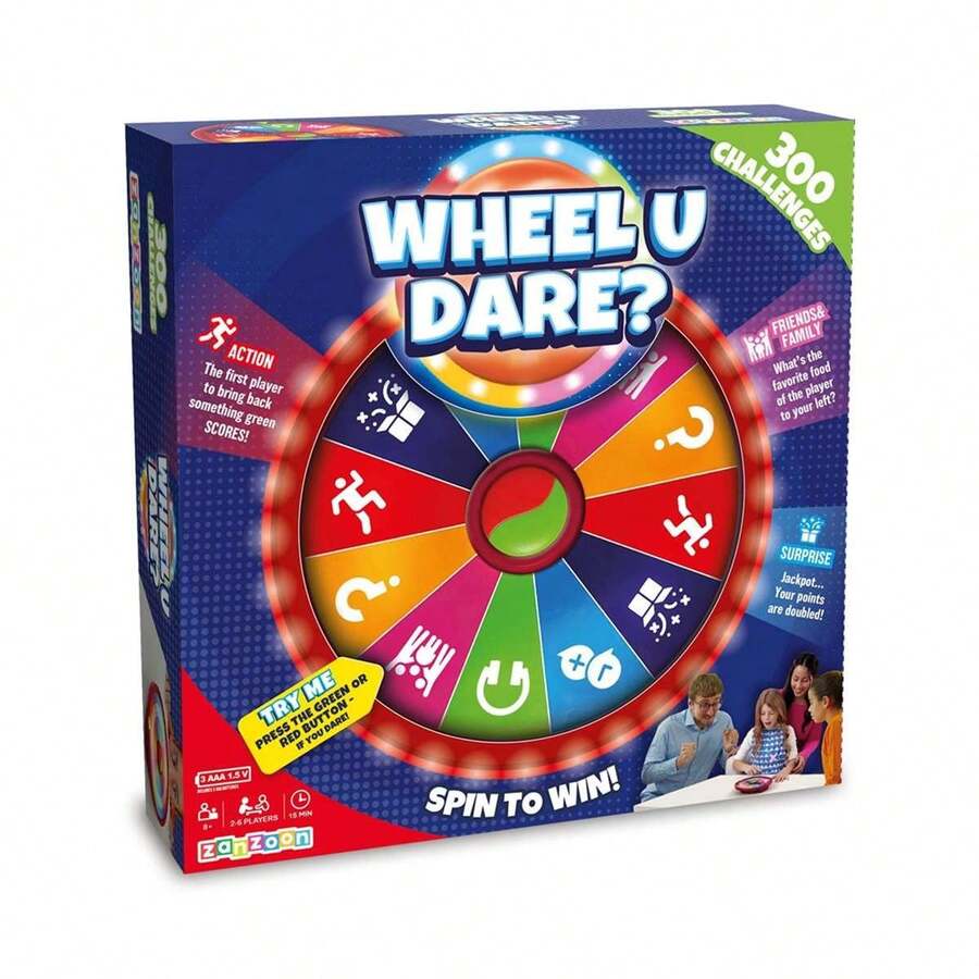 Juego Giro y Desafio ¡el juego que te hará reir y mover el cuerpo! - Juegos de Mesa Divertidos - Famosa - Ref. WHE01000 - Multicolor - Ver 1