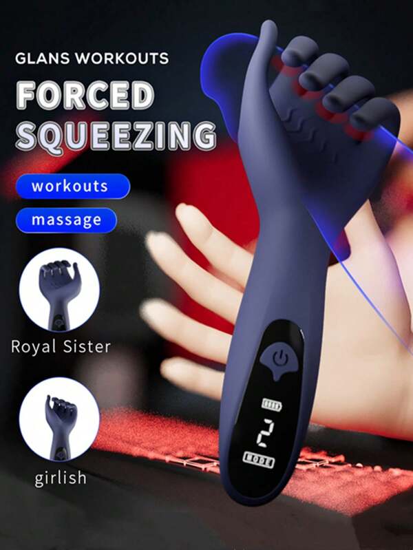 Sex Glans Trainer Penis 9 Frequency Band Display Simulation Finger Penis Exerciser Penis Training Vibrator Male Masturbator Glans Stimulator Sex Toy For Training Male Pleasure