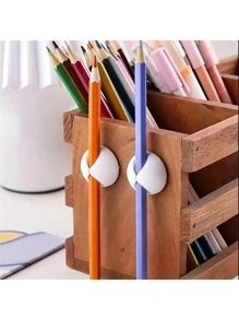 3pcs Round Data Cable Organizer, Silicone Data Cable Fixe,Cable Manager, Cable Clamp, Desktop Computer Holder, Adhesive Cable Manager, And Charger Holder Bedside Table, Wall, Car, And Office Cable Management Accessories ﻿