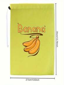 1/3pcs. Freshly Protected Drawstring Storage Bag, Reusable Banana, Tomato, Lettuce Bag, Suitable For Kitchen, Office, Bedroom Sorting, Open Storage Box For Home Sorting