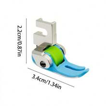 1PC Universal Straight Stitch Non Stick Bottom Roller Presser Foot For Household/Home Old Pedal/Treadle Sewing Machine Parts - Blue - View 9