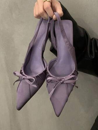 Fall/Winter 2025 Niche Leopard Print Closed Toe High Heel Sandals, Bowknot Pointed Toe Lady Shoes, New Summer Elegant Design, Elegant, Women Pumps,Elegant,Kitten Heels,Party Outfits