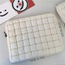 1 件绗缝面包风格笔记本电脑包，超轻柔软，数码存储，时尚简约设计，大容量，带保暖内衬，适合学生和办公室工作人员 - 彩色 - 查看 14