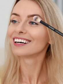 MAANGE 13pcs Professional Soft Long Aluminum Tube Makeup Brush Set,Soft Foundation Brush, Eyeshadow Brush, Eyebrow Brush, Blending Brush,Highlight Brush,Concealer Brush,Makeup Brush For Powder Liquid Cream,For Daily Use And Travel,Makeup Accessories Gifts For Friends ﻿ ﻿ ﻿ - 黑色 - 查看 7