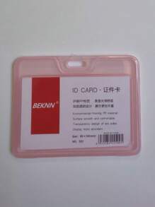 1 Pieza Funda transparente de color caramelo para tarjeta de identificación, protección para tarjeta de acceso y de trabajo, multi-función, caja para tarjeta de visita y foto, unisex, adecuado para uso diario, bolsa transparente para mujer, monedero mini, cartera, estuche para tarjetas - Multicolor - Ver 18
