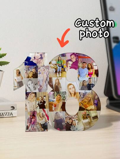 1pc Personalized Custom Crystal Award Trophy, Custom Logo Text Acrylic Plaque, Employee Recognition Gift, Business Appreciation Award, Achievement Trophy, Corporate Gift For Boss Staff Team, Office Desk Decoration, Graduation Teacher Appreciation Gift, Professional Honor Souvenir, Elegant Transparent Design, Custom Company Logo Keepsake, Personalized Gifts, Christmas Gifts