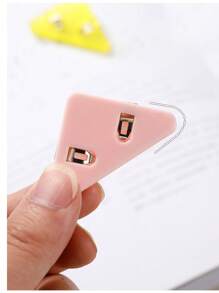 5pcs 10pcs Corner Clip Student Test Paper Storage Triangle Clip Folder Stationery Book Anti Roll Tool Office Long Tail Clip