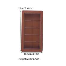 1/2/3pcs Thick Chocolate Bar Silicone Mould, Heat Resistant Non-Stick Chocolate, Candy, Mousse, Cake Decoration Baking Mould, DIY Handmade Soap, Candle, Epoxy Resin Crafts